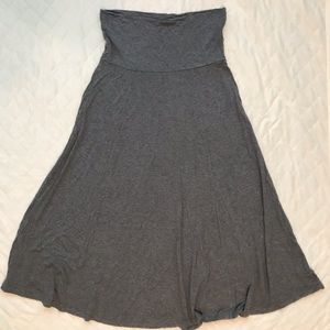GAP gray maxi skirt